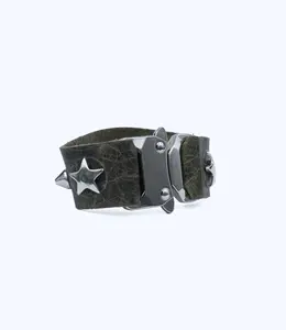 The Star Spike Leather Bracelet