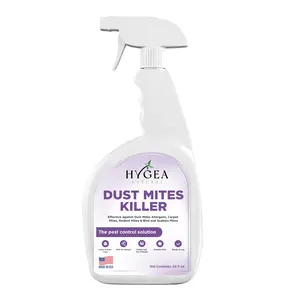 HYGEA NATURAL Dust Mite Killer Spray - 24 oz Eco-Friendly Allergy Relief & Pest Control Solution for Home Cleaning