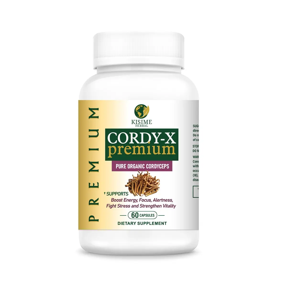 Cordy-X Premium Organic Cordyceps Capsules
