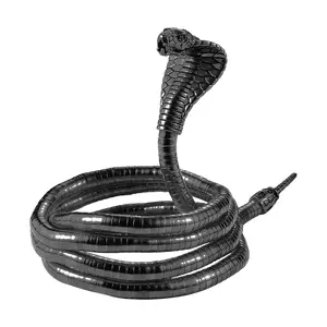 OIDEA Women's Punk Cobra Snake Armband - Adjustable Cuff, Exquisite Handmade Copper Bracelets, Flexible Brass Layered Gothic Stainless Steel Daily Fashion Accessory, Witchy Faith Wear Jewelry (Choker, Waist Chain)