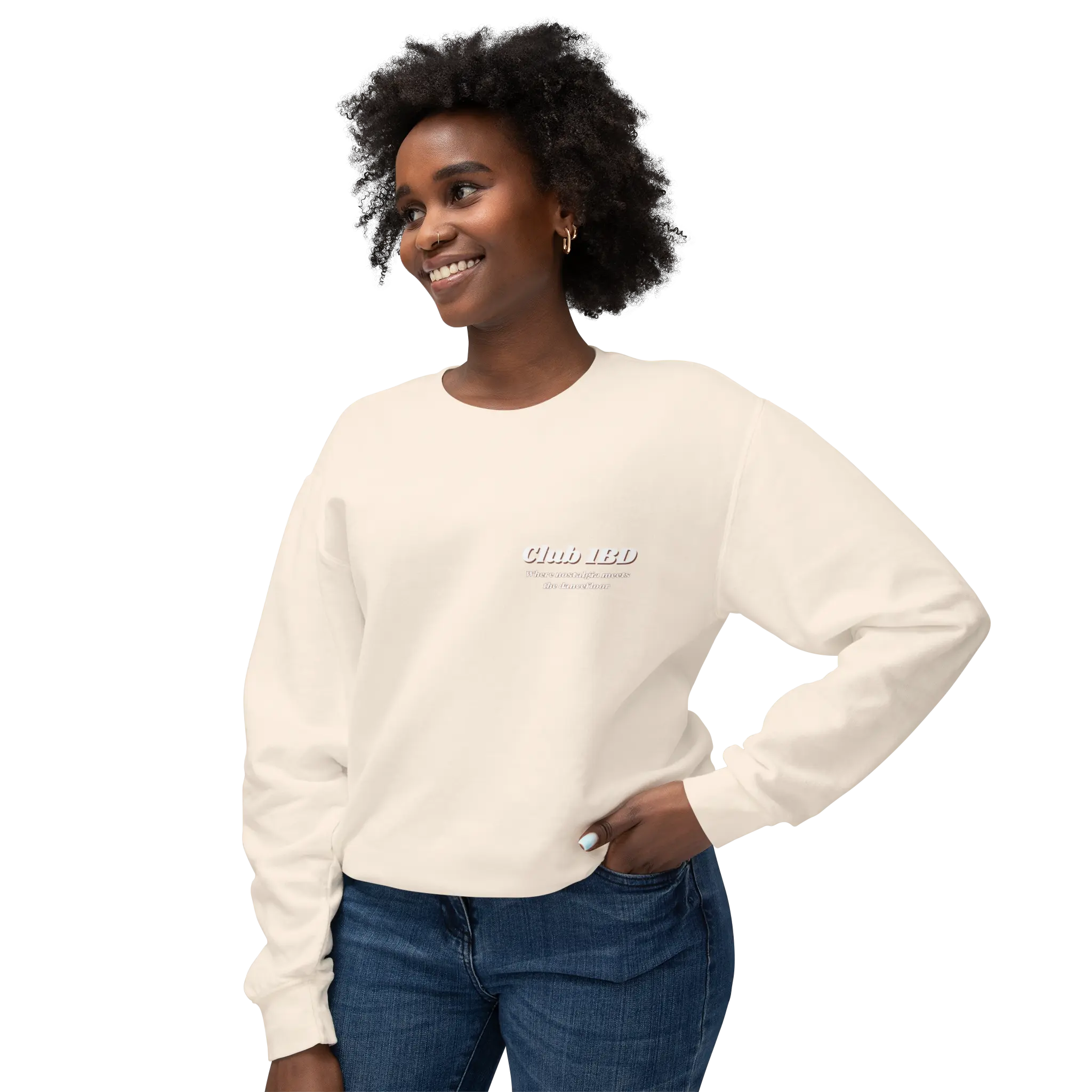 Crewneck Sweatshirt - Club 1BD Collage Back Design
