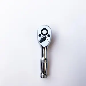 1/4 Inch Short Handle Quick Release Wrench, Portable 72-tooth Ratchet Wrench, Multipurpose Hand Tool for Home & Office