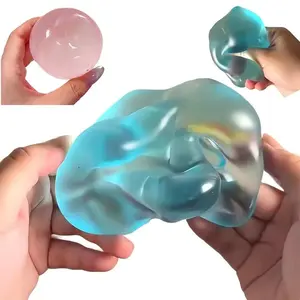 Random Color Maltose Squishies - Soft Transparent Durable Silicone Simulated Stress Relief Fidget Toy for Adults, Sensory Tool