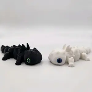 3D Printed Articulating Fidget Dramander (Dragon Salamander) Desk Figurine