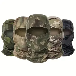 Tactical Balaclava Face Mask - Outdoor Sports & Cycling Gear with Dust Protection & UV Defense, Camouflage Summer Wear for All Seasons