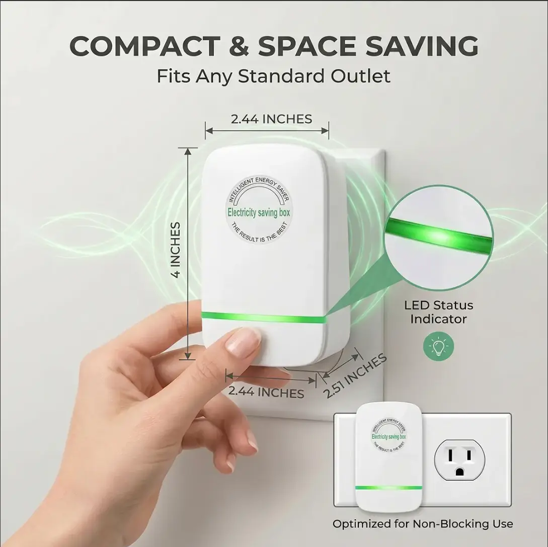 Modern Wall Plug Wall Outlet Extender - 1pcs Compact Universal Socket with LED Indicator Light, Power Access for Home, Sports & Outdoor Daily Use Electrical Accessory