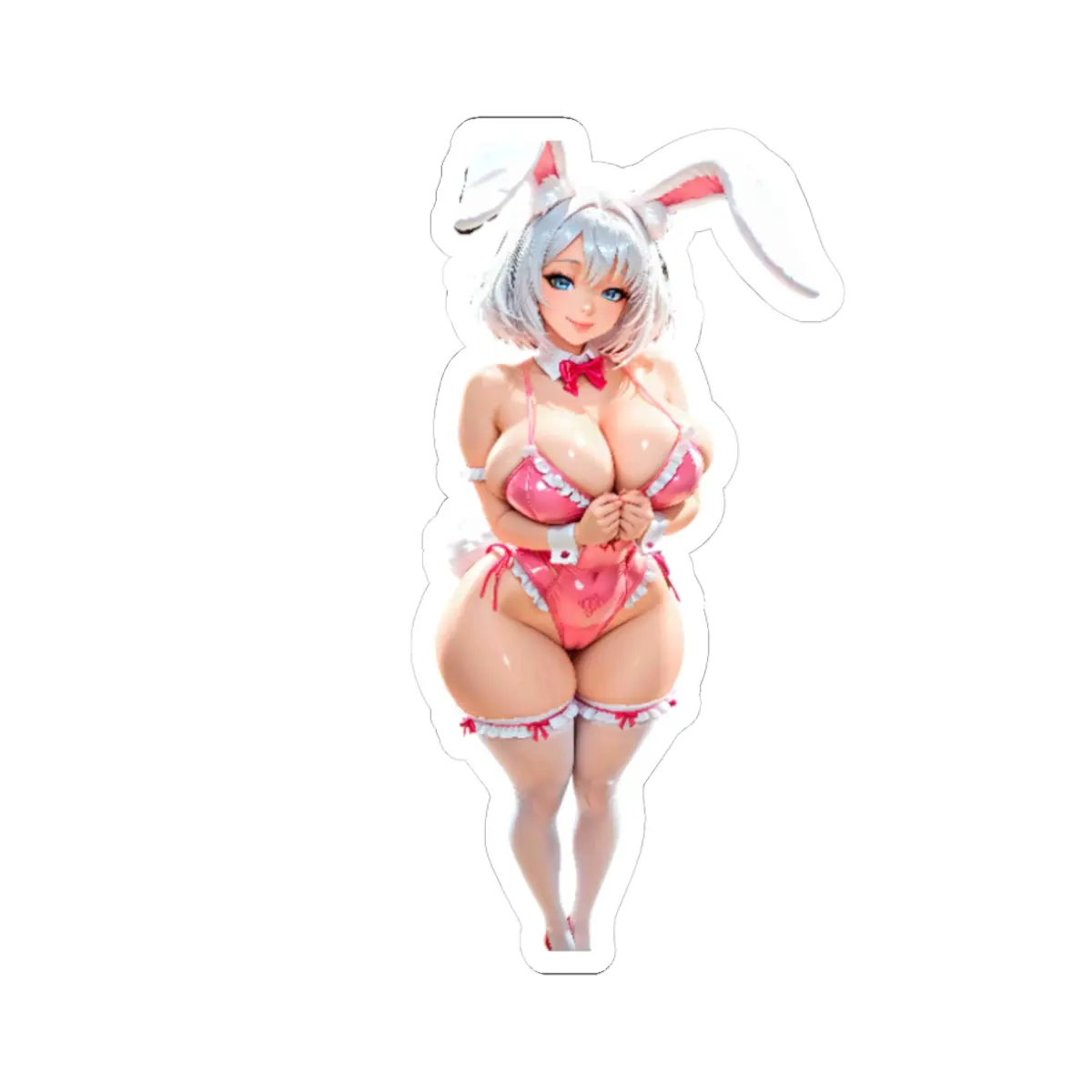 Mirai Bunny Girl Kiss-Cut Stickers, Fun Decor, Playful Gift, Laptop Sticker, Cute Stationery, Party Favor, Anime Lovers vinyl sticker waterproof sticker bullet journaling unique decorative