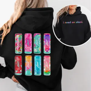 [Made in USA] I Need An Alani Merch 2 Sided Hoodie, Alani Favorites Orange Kiss Energy Drink Graphic Pullover, Cute Casual Streetwear Hoodie for Men and Women, Cozy Everyday Wear, Valentine Gift for Alani Lovers