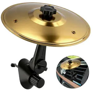 Car Crash Cymbal, Car Crash Cymbal Air Vent, Car Symbol Drum Cymbal Air Vent, Tlkiaa Easy Clip-On Mini Cymbal for Music Lovers, Compact Durable Car Accessory Percussion Instrument  fun car accessories car stuff Convenience