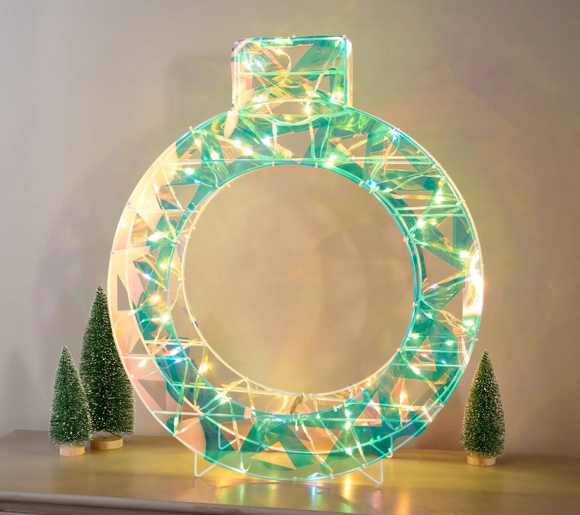 Bethlehem Lights 24" Fold Flat Iridescent Ornament