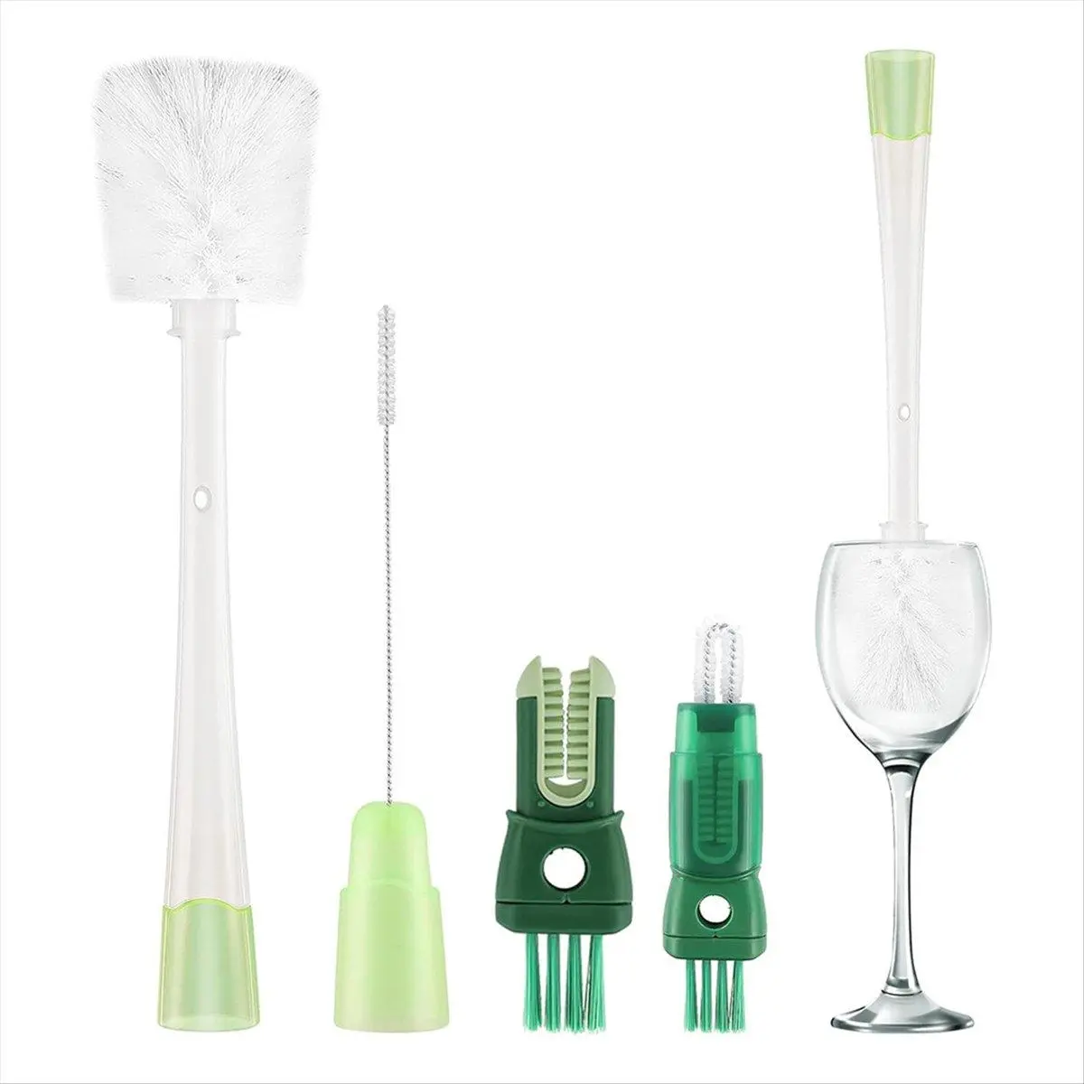 5 in 1 Water Bottle Brushes for Cleaning, Easily Cleans the Cup Mouth, Lid, Bottom, and Straw, Bottle Cleaning Tools
