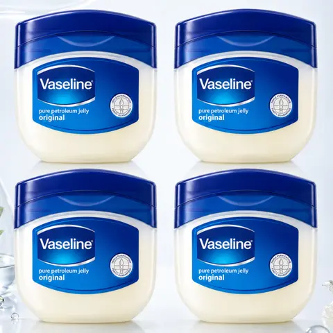 Vaseline Original Triple-Purified Rich Jelly Value Bundle (50ml/1.7oz) - Unisex Fragrance-Free Moisture Hydrating Body Care, Gentle Sensitive Skin Repair, Cuticle & Cracked Heel Solution, Lip Balm