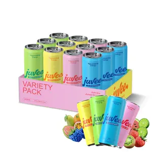 Juvee Energy Drink Variety Pack - 12 Pack Low Calorie Fruit