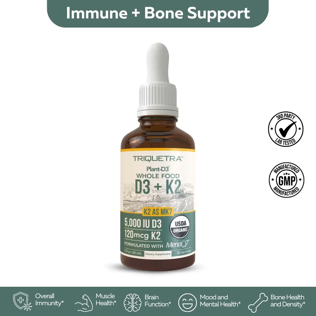 Plant-D3 + K2 5,000 IU D3 Strength (MenaQ7) Healthcare Vitamin