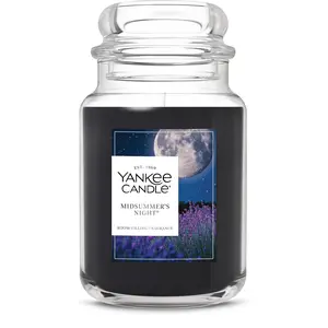 Yankee Candle Midsummer's Night Large Jar Scented Candle 22 oz Premium Plant Wax Blend for Up to 150 Hours Burn Time Clean Burn Room Filling Fragrance