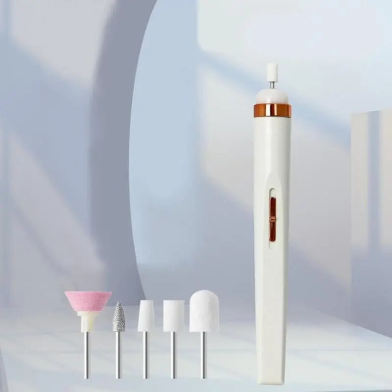 Electric Nail Drill, Professional Nail File & Remover for Gel & Acrylic Nails, DIY Manicure Pink Smooth