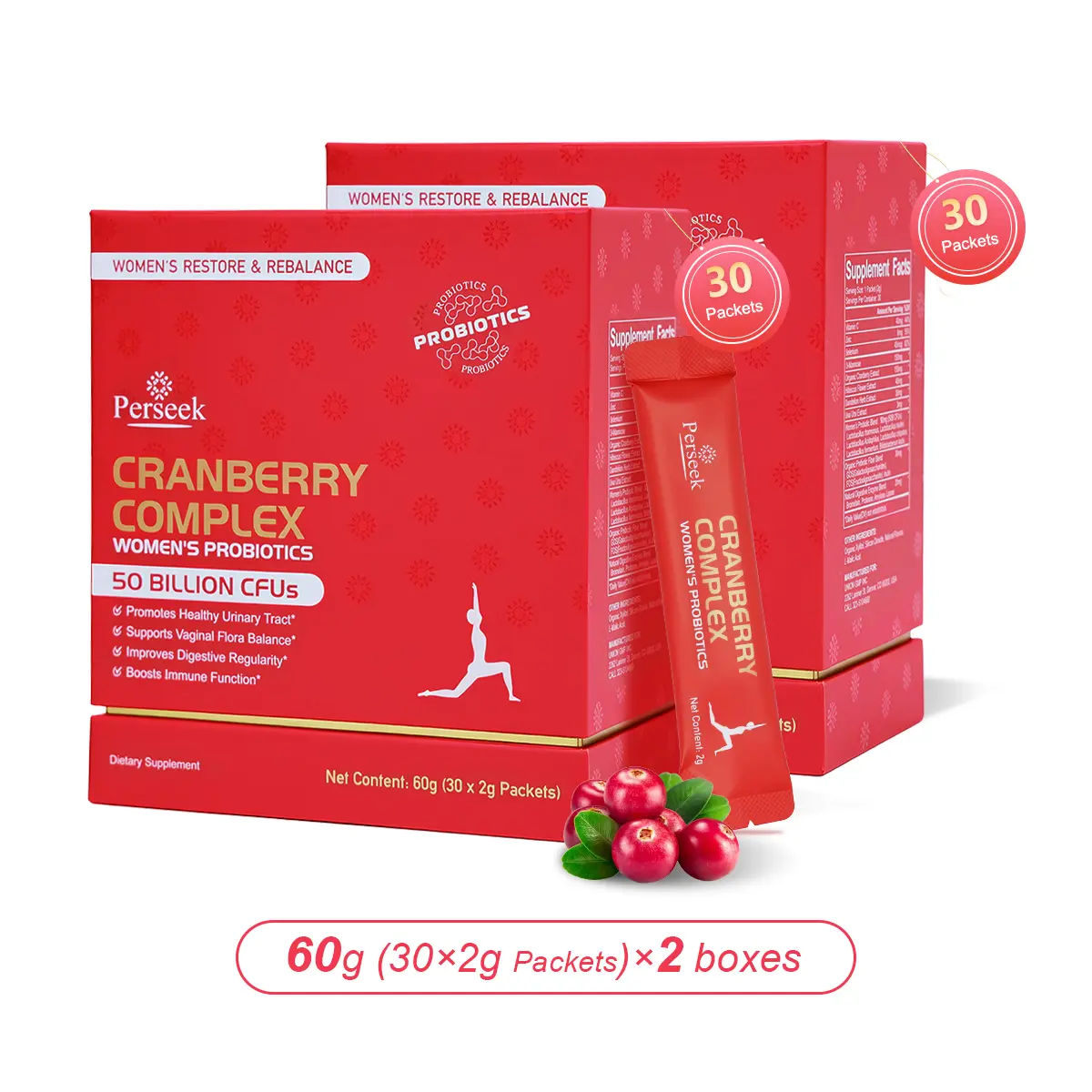 Women’s Probiotic 50B CFUs – 30 Pack*2 boxes