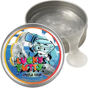 Clear Putty, Stretchable, Crystal Clear, Stress Relief Toy for Kids and Adults