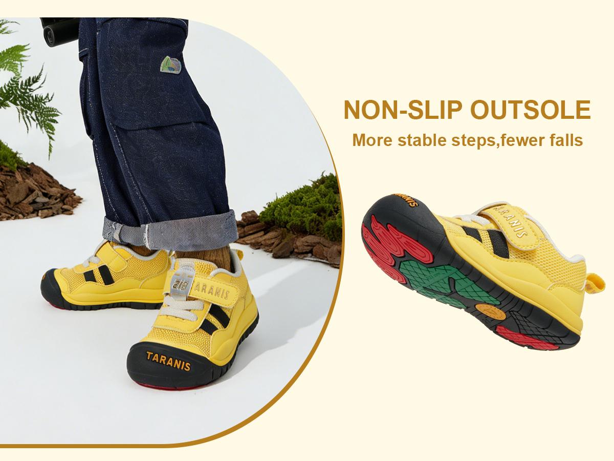 TARANIS Toddler Shoes Boys Girls Non-Slip Walking Sneakers Kids Mesh Breatherble Outdoor Running Shoes