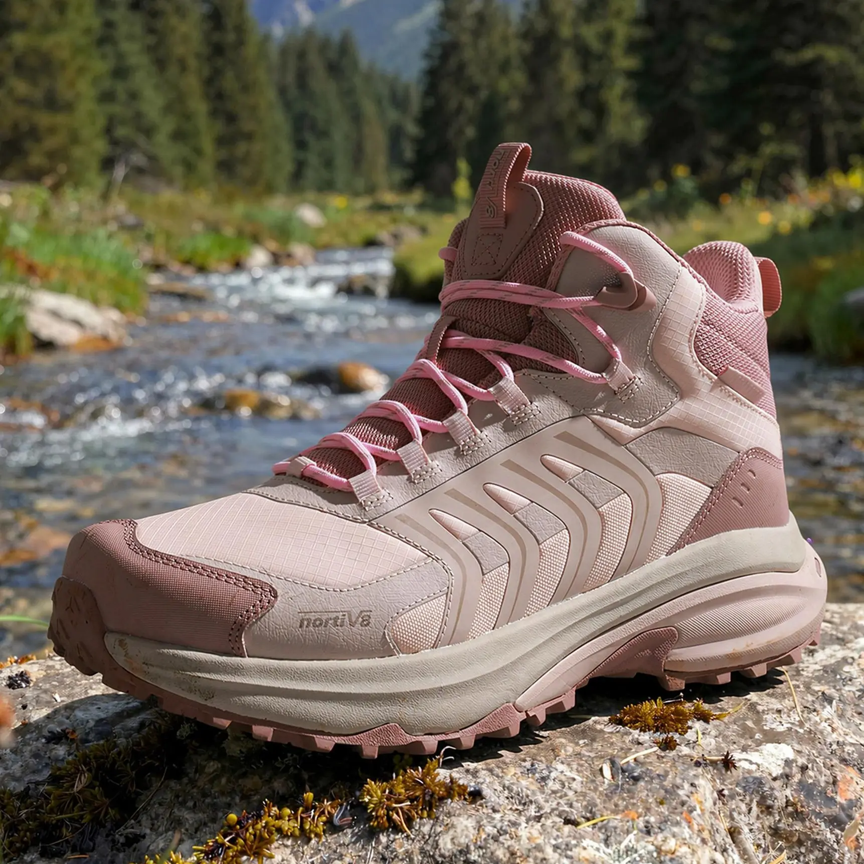 【SummerFinds】NORTIV 8 Women's Waterproof Lightweight Ankle Hiking Shoe - Nylon Upper, Non-Slip, Comfortable, Breathable Everyday Shoe for Hiking, Outdoor Trekking (Keeps Socks Dry), Everyday Shoes,summerwins,father'sdaygifts