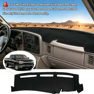 Dash Cover Compatible with GMC Sierra/Chevy Chevrolet Silverado 1999-2006, GMC Yukon XL/Chevy Suburban Tahoe Avalanche 2000-2006 Dashboard Cover Mat Non-Slip Pad Carpet Sunshield Protector