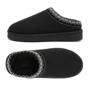 Women's Platform Mini Cotton Slippers Suede Ankle Warm and Durable Classic Winter Ankle Snow Boots Springfresh