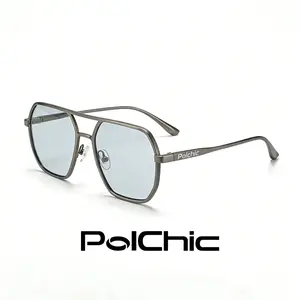 PolChic Aviator Sunglasses, Unisex: UV400 Protection, TAC Polarized Lenses, Designer All-Season 2026 Eyewear, Geometric Double-Beam Frame, For Driving, Fishing, Outdoor Sports & Indoor Use, Trendy Travel Accessories, Lentes de Moda