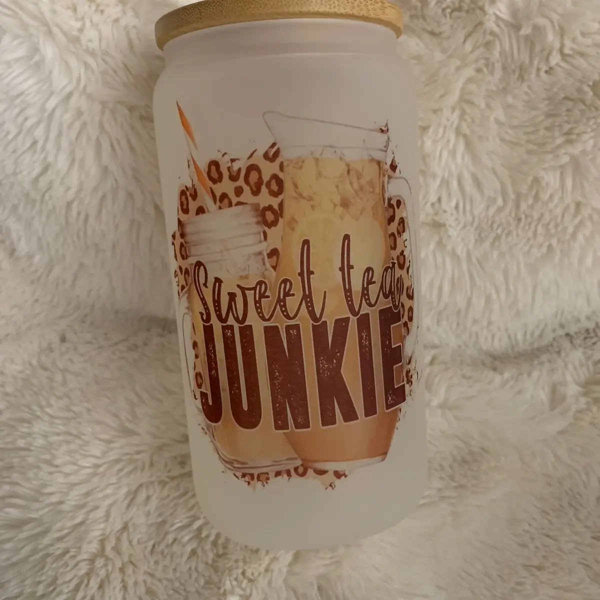 16oz. Frosted Glass