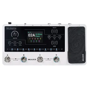 MOOER GE150 Pro Guitar Amp Modelling Multi Effects, Reverb, Delay, Looper Drum with 4 Footswiches, Expression Pedal, USB OTG Live Recording, MNRS GNR and GIR Loader