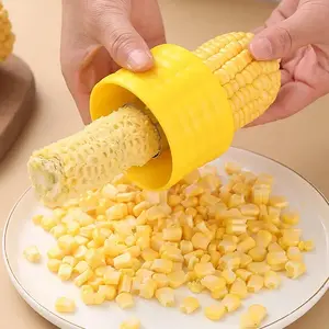 Plastic Corn Peeler, Durable & Reusable Design, Efficient Corn COB Remover, Essential Kitchen Tool for Home Cooking Needs, Kitchen Gadgets