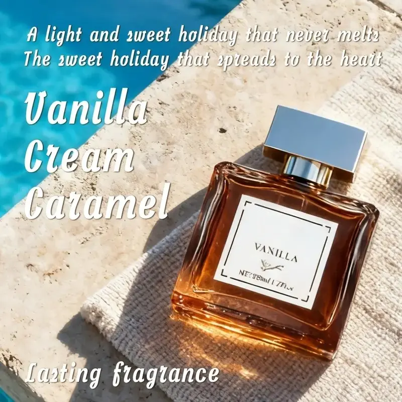 Dreamy Vanilla Perfume 50ML, Natural Fragrance, Elegant Women's Scent, Perfect Valentine's Gift, Daily Use