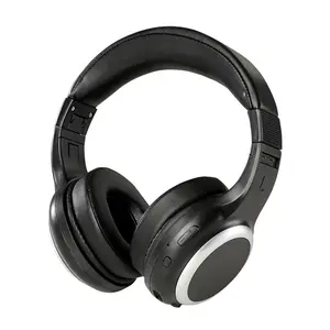 Electronic Wireless Bluetooth Headset Over-Ear Heavy Bass HIFI Stereo 65 Hours Play Time Foldable Portable HD Microphone for iOS Android PC Sports Games Music - Headphone Storage