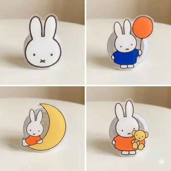 Cute Miffy Popsockets Magsafe Phone Case With Grip, For Iphone, Best Gift For Friend Cute Miffy Popsockets Magsafe Phone Case With Grip, For Iphone, Best Gift For Friend