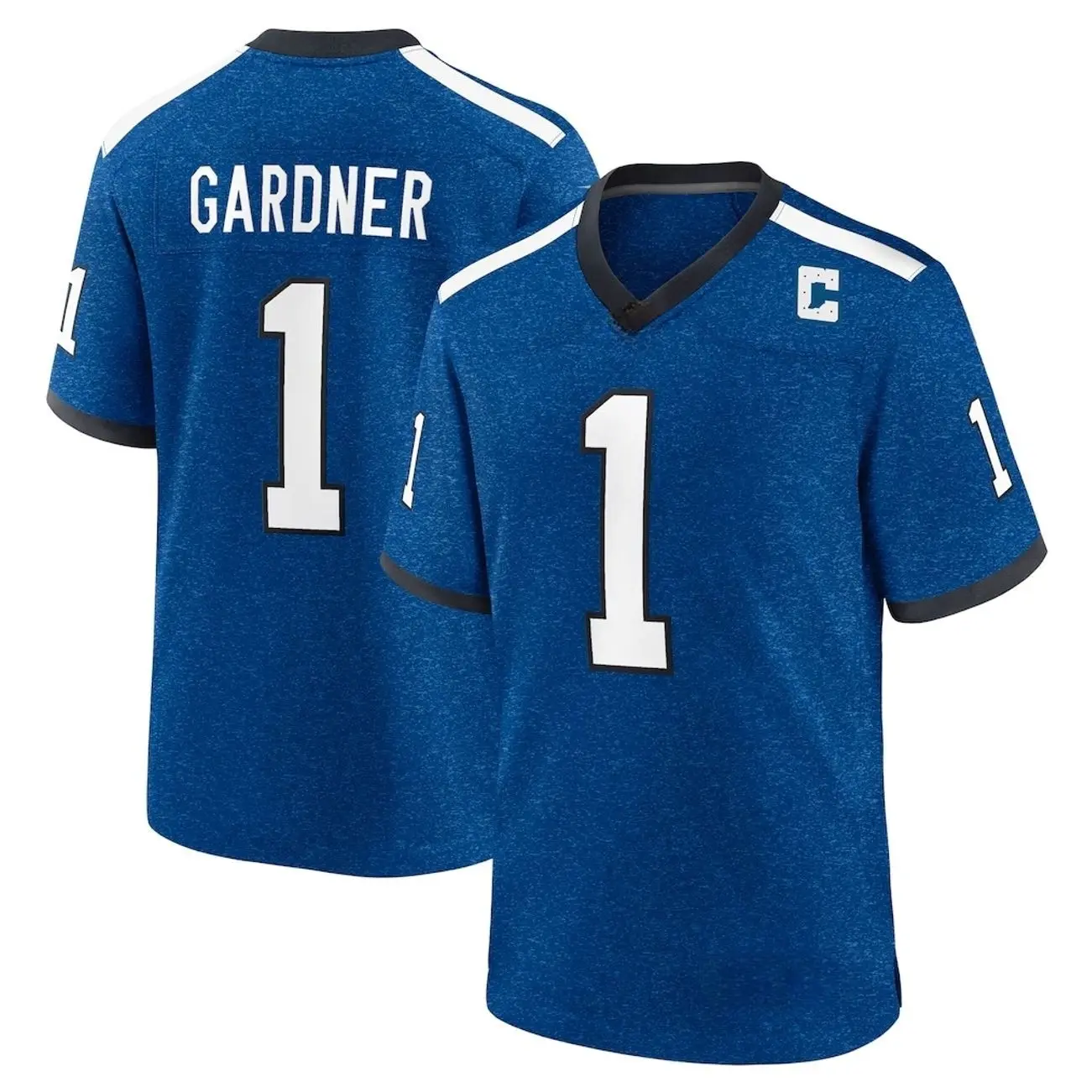 Unisex Football inspired by Gardner 1 Indianapolis Fashion Alternate 2 Indiana Nights Game Jersey - Heather Royal
