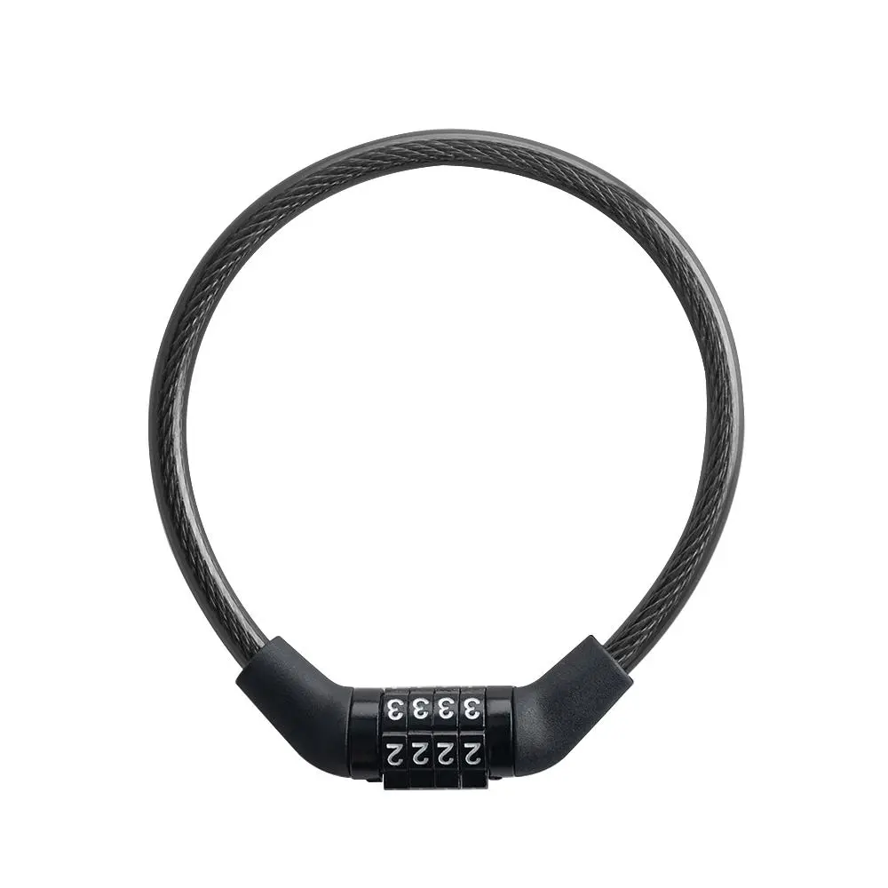 Bicycle Combination Lock, Waterproof Wire Lock, Mountain Bike 4-digit Combination Lock, Sturdy and Durable Anti-theft Lock, Bike Padlock for Bicycle, Motorcycle, Bicycle Accessories, Outdoor Cycling Accessories
