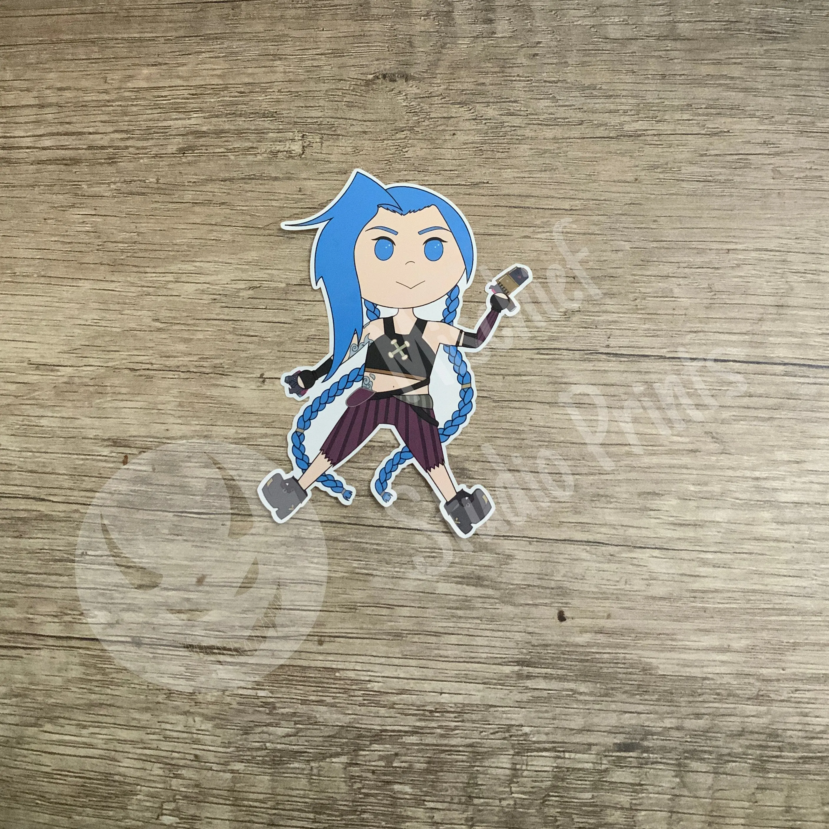 Jinx Anime Style Vinyl Sticker