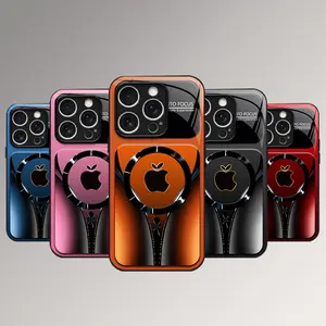 Aesthetic Magnetic Case for iPhone 17 16 15 14 13 12 11Pro Max, Compatible with MagSafe Slim Glossy Shockproof Protective Hard Back Cover, Unisex 995