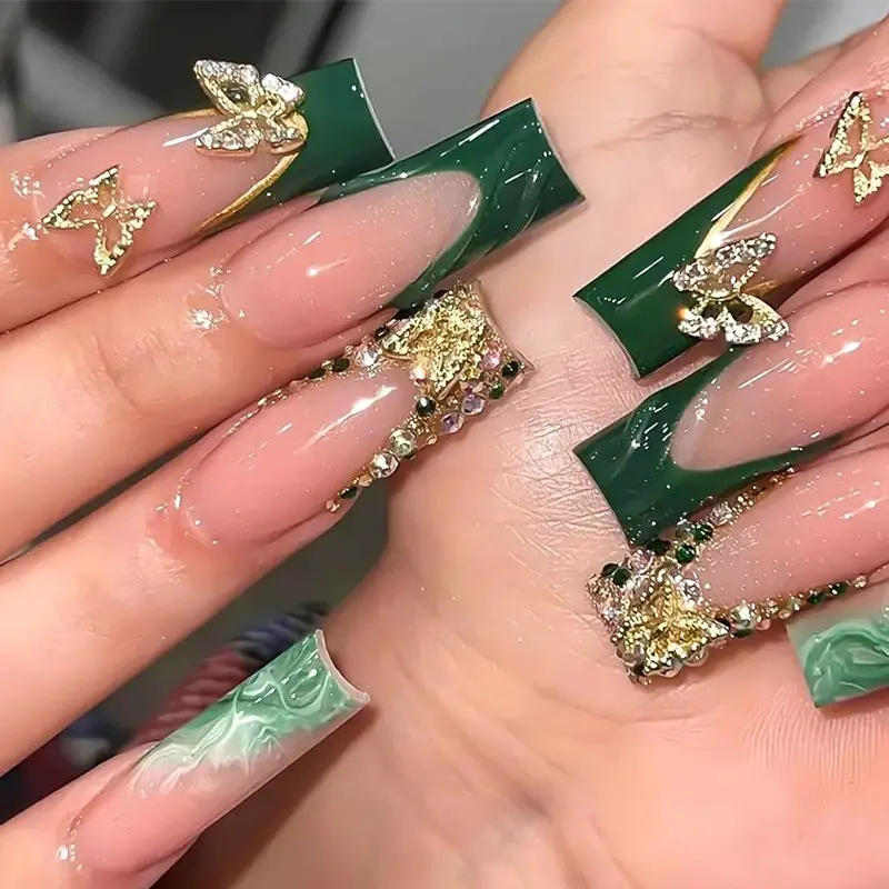 nails that go with emerald green dress - TikTok Shop