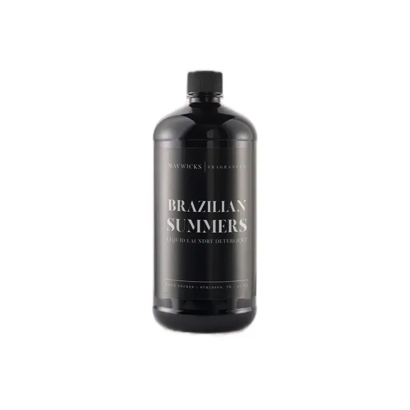 Naywicks Fragrances Brazilian Summers Luxury Liquid Laundry Detergent 32oz - Powerful Cleaning Formula for Tough Stains & Odors