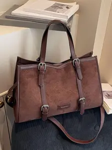 Fashionable and versatile, simple and retro textured shoulder bag, elegant and casual large capacity crossbody bag, daily underarm bag, casual handbag satchel, suitable for shopping, commuting, work, short distance travel, daily outings