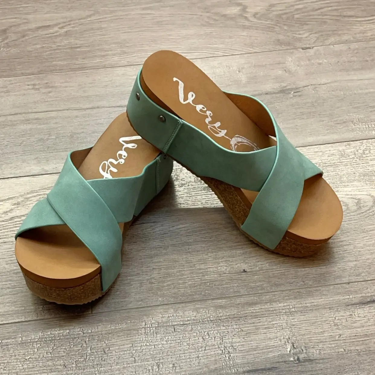 Hero Turquoise Sandal Wedge