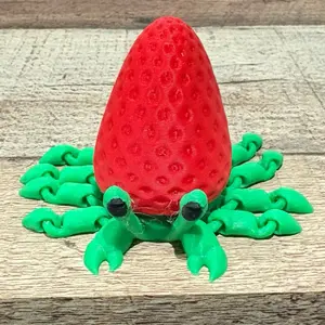 Strawberry Crab- 3D Printing Flexi