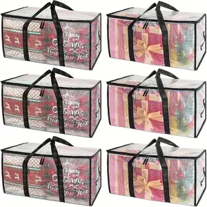 Holiday Storage Carrying Bag MUST-HAVE 86L Mega Organizer Moving Bags Store Decor Clothes & More Space-Saving Foldable Design Travel