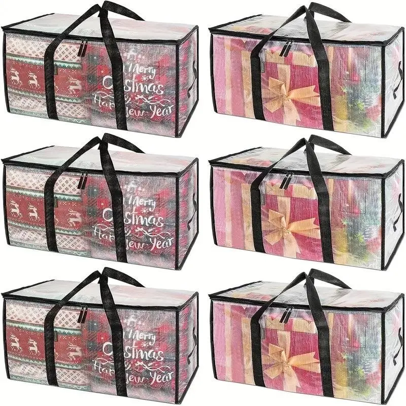Holiday Storage Carrying Bag MUST-HAVE 86L Mega Organizer Moving Bags Store Decor Clothes & More Space-Saving Foldable Design Travel