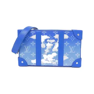 Pre-owned Louis Vuitton Canvas Shoulder Bags Monogram LV Clouds Soft Trunk Wallet Shoulder Bag