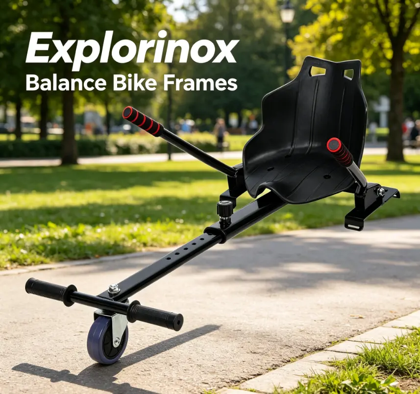 Explorinox Hoverboard Seat Attachment, Ride-On Seat Accessory for 6.5”-10” Boards, Compatible Scooter Accessory