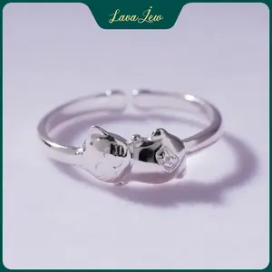 LavaJewelry Cute Kitty Ring, Meow Ring, Ring for Women, Girl