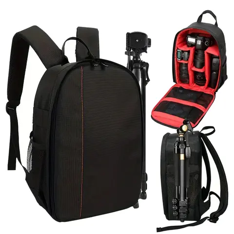 Camera Bag Backpack, DSLR SLR Camera Case Compatible with Canon/Nikon/Sony/Fuji/Gopro/DJI , Waterproof Photography Backpacks with Rain Cover for Women Men, Black, Tripod, Card summerwins, Camera Storage Bag, Photography Gear,home decor