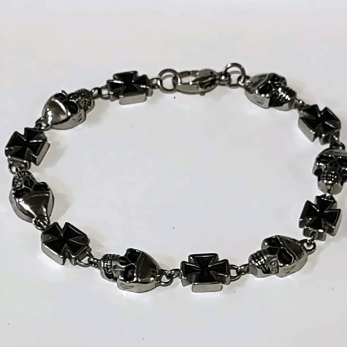 Stainless Steel Skull Bracelet