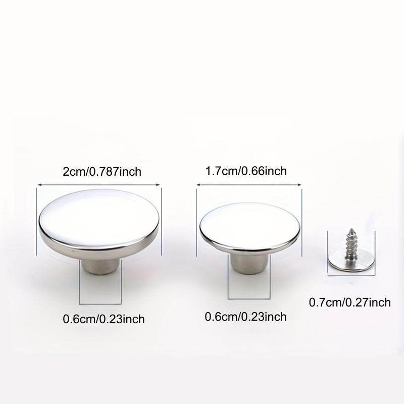 20pack Jeans Buttons Replacement, 17 mm and 20 mm No-Sew Removable Metal Buttons Replacement Repair Combo Thread Rivets and Screwdrivers in Storage Box, Women and Men's Jeans Clothing Supplies